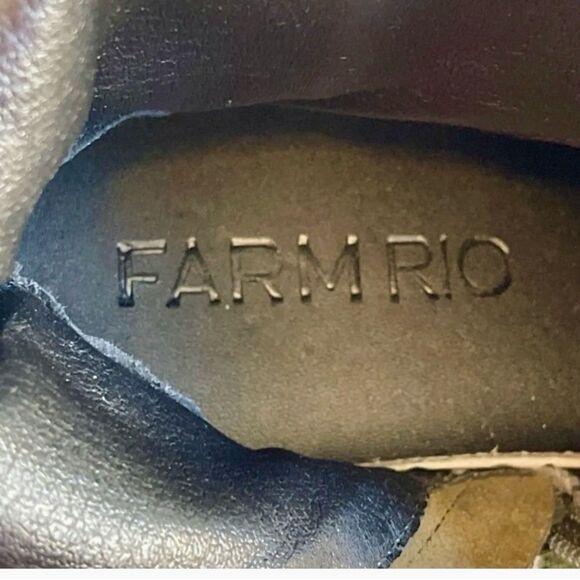 NEW FARM Rio Army Long Suede Boots Vegan Lug Embroidered Olive Green Size 8.5 - Picture 10 of 14